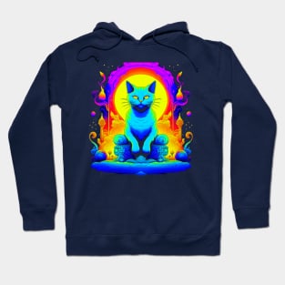 Reigning Cat On Throne Hoodie